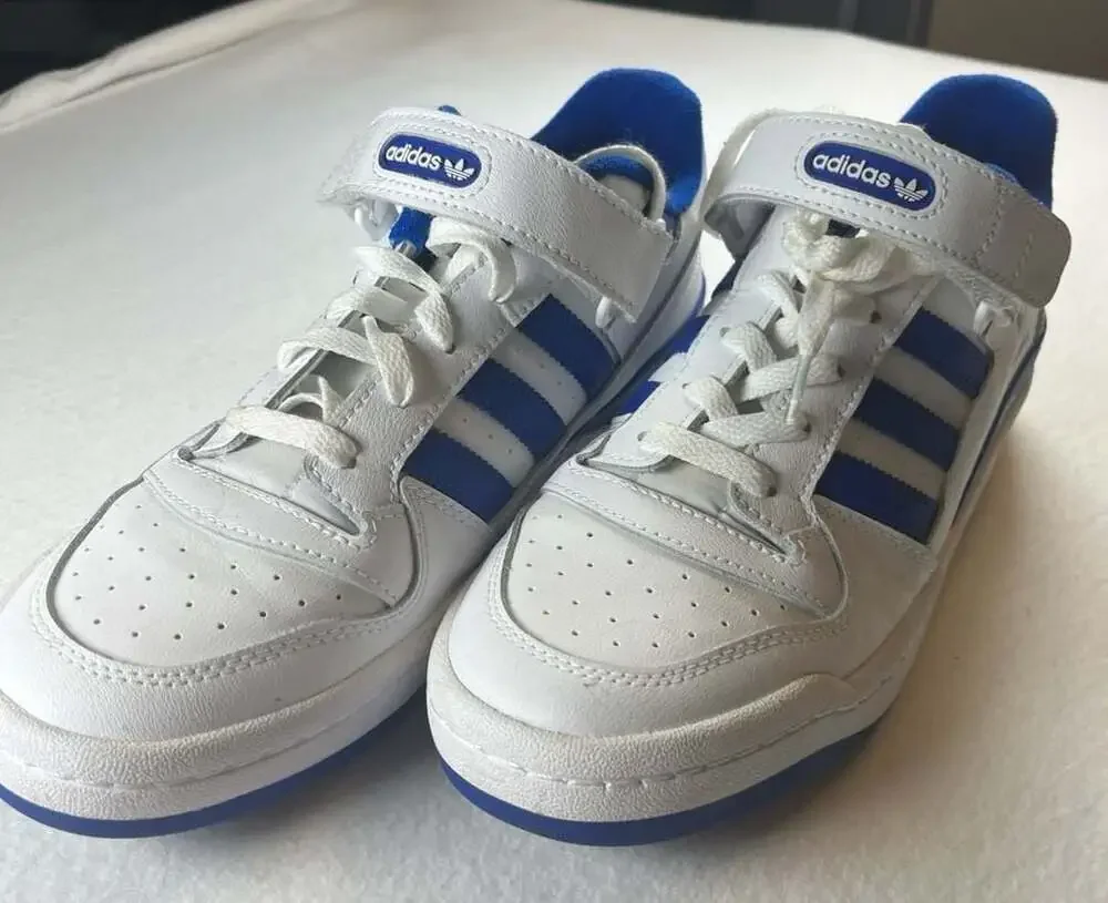 Adidas Originals Forum Low 'White Royal Blue' Sneakers men’s 10 Gorpcore